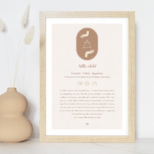 Zodiac Air Child Framed Wall Art