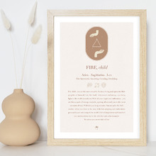 Zodiac Fire Child Printed Wall Art