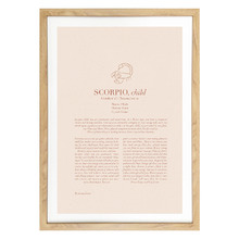 Blush Zodiac Scorpio Child Printed Wall Art