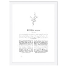 Zodiac Woman I Pisces Printed Wall Art