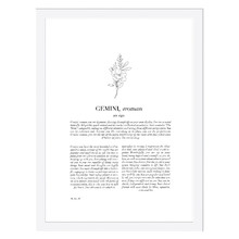 Zodiac Woman I Gemini Printed Wall Art