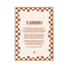 Zodiac Taurus Child Paper Print Wall Art