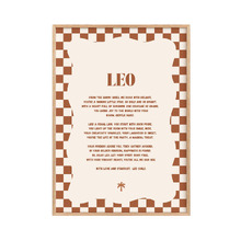 Zodiac Leo Child Paper Print Wall Art
