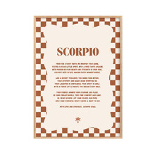 Zodiac Scorpio Child Paper Print Wall Art
