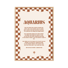Zodiac Aquarius Child Paper Print Wall Art