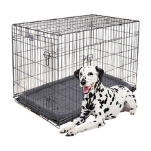 Hammertone Grey Steel Mobile Pet Crate