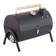 Augusta Carbon Steel Charcoal Barbecue Grill with Chimney