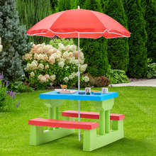 Kids' Chet Picnic Table Set with Umbrella