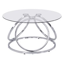 Blair Round Glass-Top Coffee Table