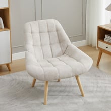Brittany Rubberwood Accent Chair