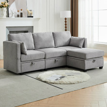 Juno 3 Seater Modular Sofa & Ottoman Set