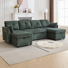 Fontana 4 Seater Double Chaise Sofa Bed