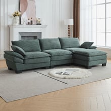Haines 3 Seater Modular Sofa & Ottoman Set