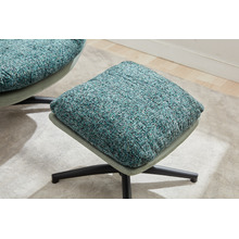 2 Piece Rye Upholstered Swivel Chair & Footstool Set