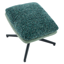 2 Piece Rye Upholstered Swivel Chair & Footstool Set