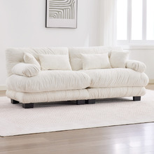 Rizalino 2 Seater Chenille Semi-Compressed Modular Sofa