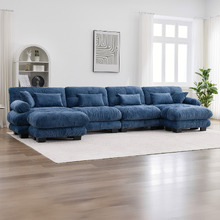 Rizalino 5 Seater Modular Sofa & Ottoman Set