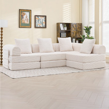 Fleur 3 Seater Double Compressed Modular Sofa Bed