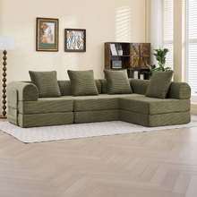 Fleur 3 Seater Double Compressed Modular Sofa Bed