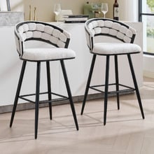 74cm Dashiell Upholstered Bar Stools (Set of 2)