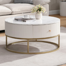 Lulu Round Sintered Stone Coffee Table