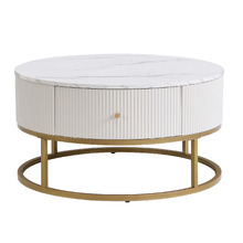Lulu Round Sintered Stone Coffee Table