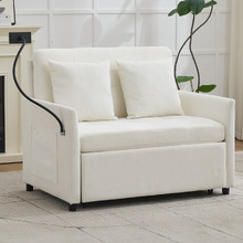 Seymour 2 Seater Single Chenille Sofa Bed