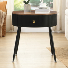 Solanna Marble-Look Bedside Table