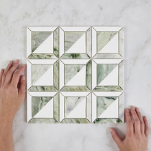 Naima Green Stone Marble Mosaic Tile