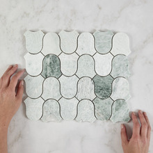 Toru Orient Green Marble Mosaic Tile