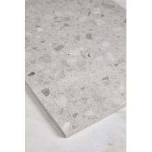 Hadfair 600 x 600mm Silver Terrazzo Look Porcelain Tile