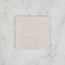 Isha 200 x 200mm Crema Marfil Marble Square Tile