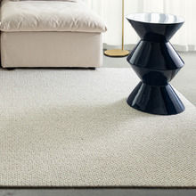 Beige Sylora Wool-Blend Power-Loomed Rug