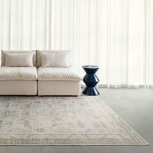 Grey Roseburg Traditional Machine Washable Rug