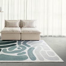 Green Morris Machine Washable Rug