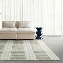Green Madison Machine Washable Rug