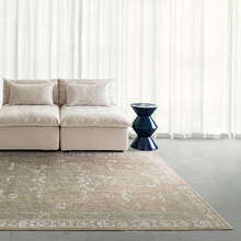 Taupe Roseburg Traditional Machine Washable Rug