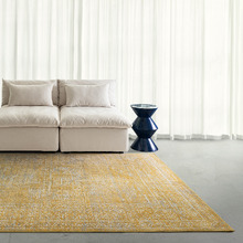 Gold Corvallis Traditional Machine Washable Rug