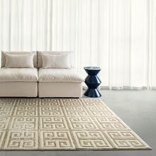 Beige Hayward Machine Washable Rug