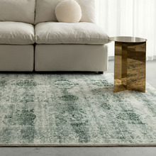 Green Kallista Machine Washable Rug