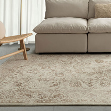 Cream Kallista Machine Washable Rug