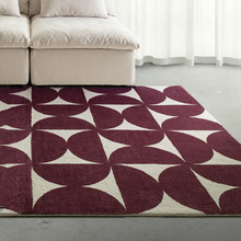 Burgundy Winslow Machine Washable Rug