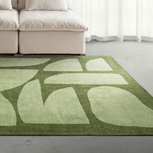 Green Benton Machine Washable Rug