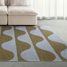 Olive & Blue Keoni Machine Washable Indoor/Outdoor Rug
