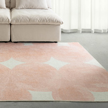 Peach Nisha Machine Washable Indoor/Outdoor Rug