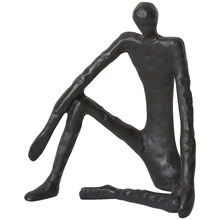 Man Sitting Aluminium Sculpture