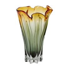40cm Amber Renee Glass Vase