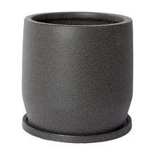 Maxene Ceramic Plant Pot with Saucer