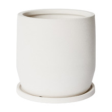 Maxene Ceramic Plant Pot with Saucer