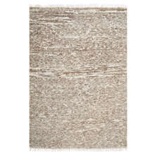 Brown Travertine Hand-Knotted Wool Rug